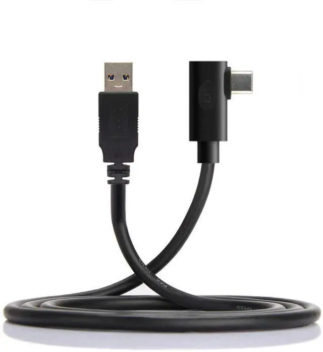 Alt view image 7 of 7 - BUCIER USB 3.1 Type-C Left Right Angled Type to Standard USB3.0 Data Cable Compatible for Camera Link VR (5.0M)
