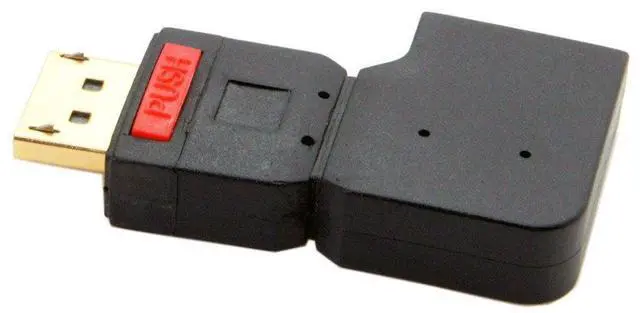 Alt view image 7 of 7 - BUCIER Right Angled 90 Degree DisplayPort Male to Female Extension Adapter Standard DP Support 4K 60hz