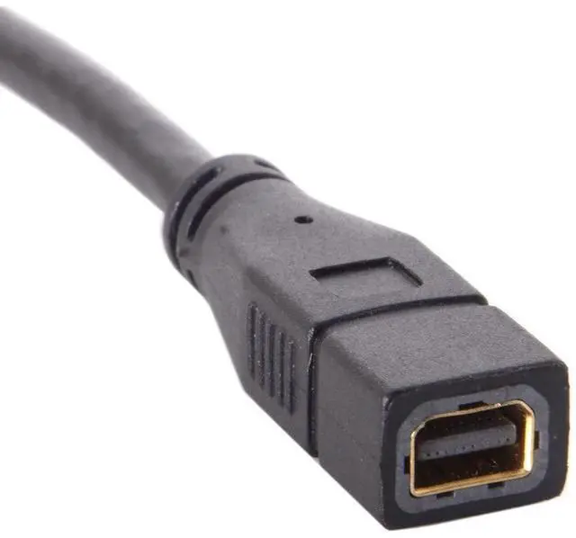 Alt view image 7 of 7 - BUCIER Left Angled DP DisplayPort 90 Degree to Mini DP DisplayPort Female Cable for Displays Monitors