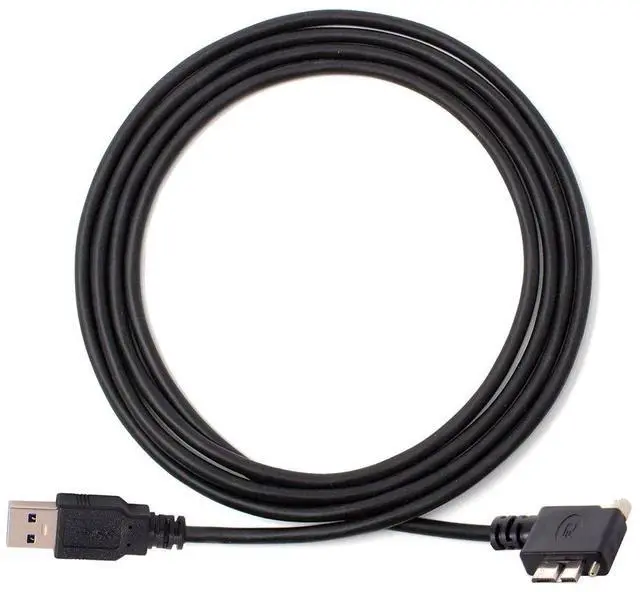 Alt view image 4 of 7 - BUCIER 1.2m 90 Degree Left Angled Micro USB Screw Mount to USB3.0 Data Cable Compatible for Industrial Camera