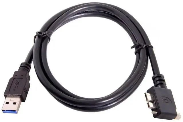 Alt view image 6 of 7 - BUCIER 1.2m 90 Degree Left Angled Micro USB Screw Mount to USB3.0 Data Cable Compatible for Industrial Camera