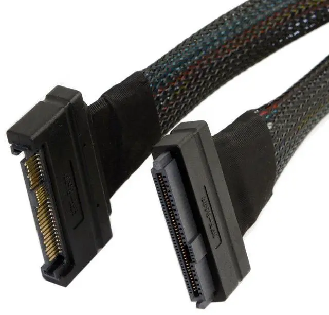 Main image of BUCIER U.2 U2 SFF-8639 NVME PCIe SSD Cable Male to Female Extension 50cm 68pin