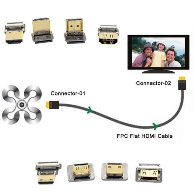 Alt view image 5 of 7 - BUCIER FPV Micro HDMI Type D Male Connector Standard Straight for FPV HDTV Multicopter Aerial Photography