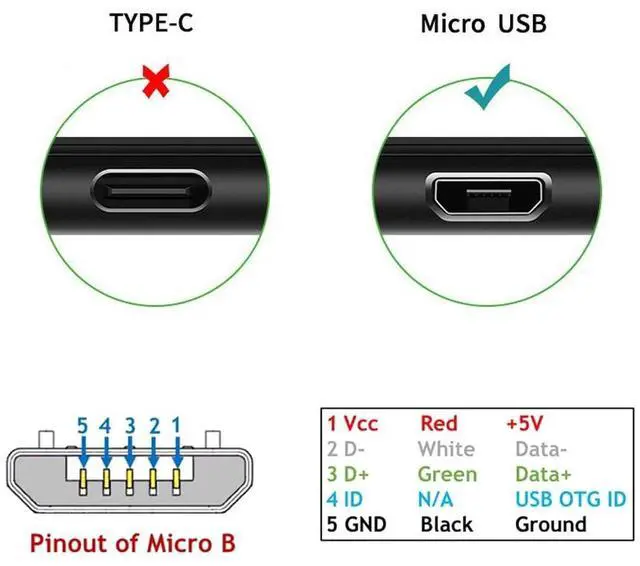 Alt view image 3 of 7 - BUCIER Left Angled 90 Degree Micro USB 2.0 Type 5Pin to USB 2.0 Type-A Data Charge Cable 480Mbps Data for Phone Tablet Computer Camera (100cm)