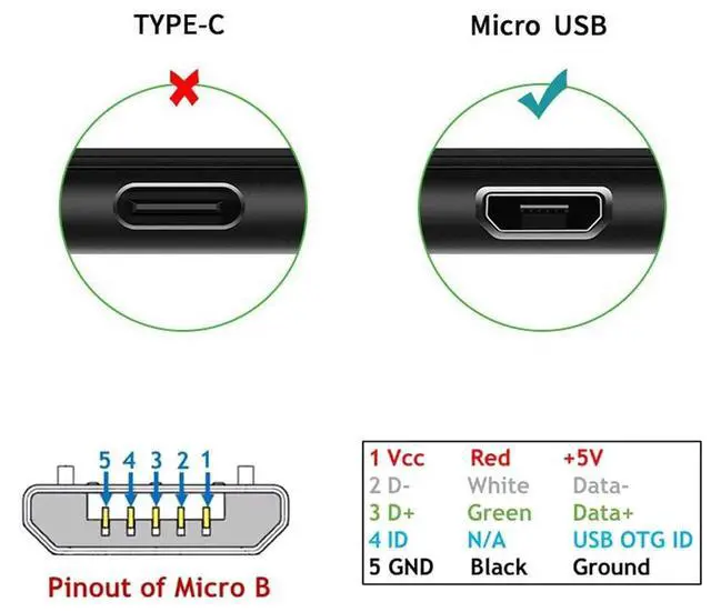 Alt view image 3 of 7 - BUCIER Right Angled 90 Degree Micro USB 2.0 Type 5Pin to USB 2.0 Type-A Data Charge Cable 480Mbps Data for Phone Tablet Computer Camera (25cm)