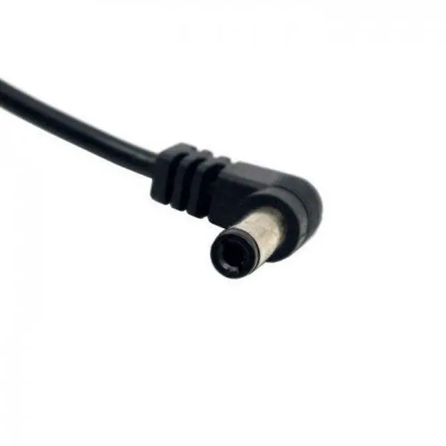 Alt view image 4 of 5 - BUCIER DC Power 5.5 x 2.1mm/2.5mm Male to 5.5 2.1/2.5mm Male Plug Cable Right Angled 90 Degree 1.97ft for