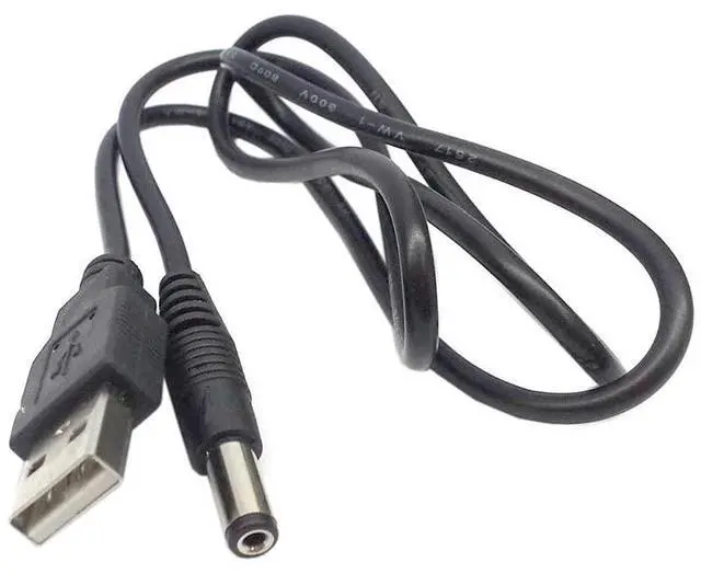 Alt view image 4 of 6 - BUCIER USB 2.0 A Type Male to 5.5 x 2.5mm DC 5V Power Plug Barrel Connector Charge Cable 3ft
