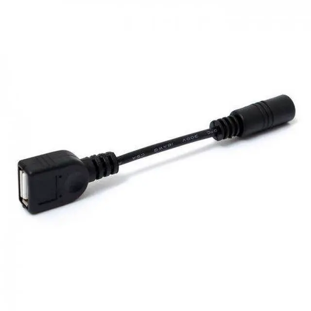 Alt view image 5 of 5 - BUCIER 5V USB Female to DC Power Jack 5.5x2.1mm Charge Adpter Cable Compatible for Cell Phone & Tablet & Light