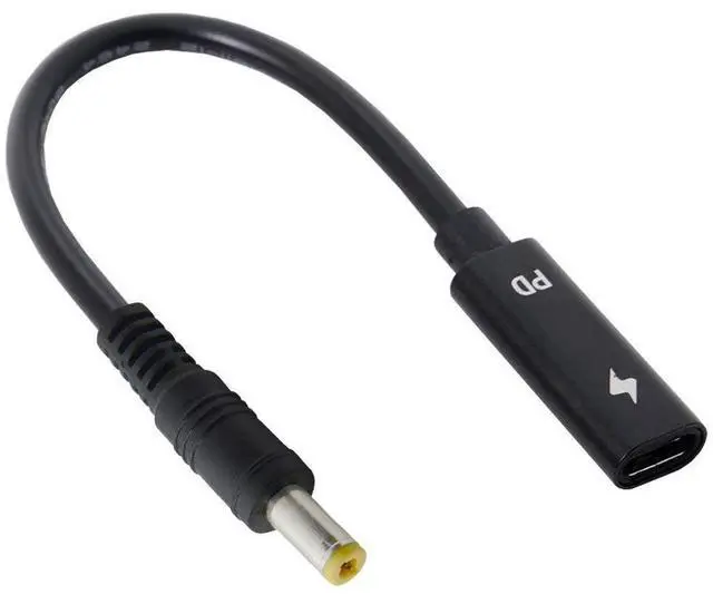 Main image of BUCIER Type C USB-C Female Input to DC Power PD Charge Cable fit for Laptop 18-20V (5.5x2.5mm)