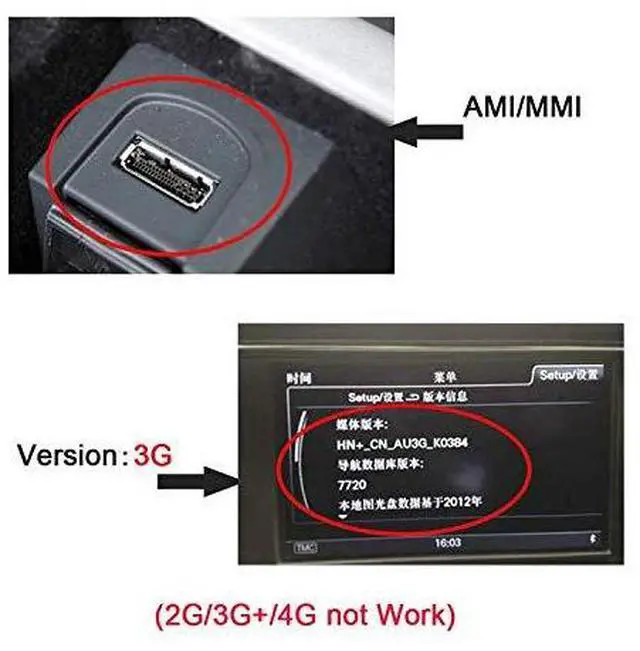 Alt view image 7 of 7 - BUCIER Media in AMI MDI USB-C USB 3.1 Type-C Charge Adapter Cable for Car VW Audi 2014 A4 A6 Q5 Q7