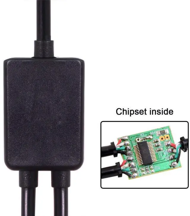 Alt view image 3 of 7 - BUCIER Micro USB 2.0 OTG to Dual Ports Micro USB 2.0 5Pin Female Hub Cable Compatible for Laptop PC & Mouse & Flash Disk