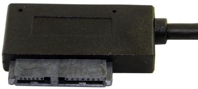 Alt view image 4 of 7 - BUCIER USB 3.0 to SATA 7+6 13pin Slimline Sata Adapter Cable 5Gbps Compatible for Laptop CD DVD ROM Optical Drive