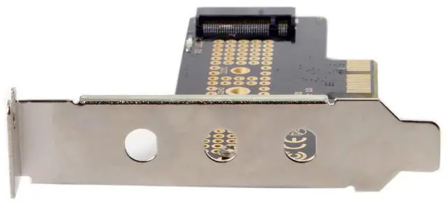 Alt view image 5 of 7 - BUCIER NVME to PCI-E 4.0 Low Profile PCI-E 3.0 x1 Lane to M.2 NGFF M-Key SSD Nvme AHCI PCI Express Adapter Card