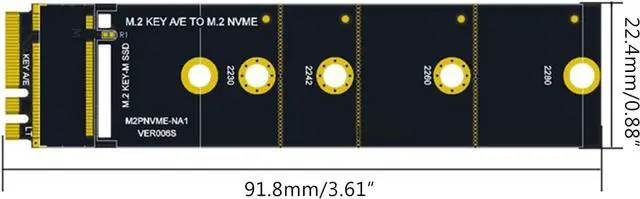 Alt view image 2 of 7 - Wireless for M.2 A/E for Key Slot to for M for Key WiFi Bluetooth-Compatible Adapter for NVMe PCI for Express M.2 Nvme Ssd Adapter Card M2 Key A-E to M2 NVME Converter Card to, 1 Piece