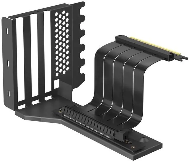 Main image of BUCIER 2-Slot GPU Support Bracket with 180mm PCIe 4.0 Riser Cable for GPU Vertical Mount, Compatible with RTX 40/30 Series and Radeon RX7000/RX6000 Series, PC Cases with Open PCI 7/8-slot Design