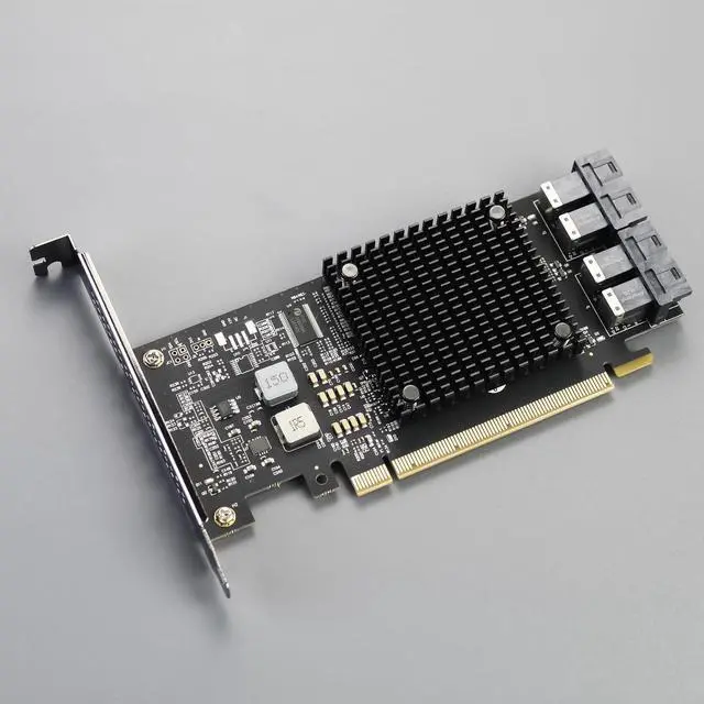 Alt view image 5 of 7 - BUCIER ST583 4-Port SFF-8643 to PCIE 3.0 X16 Adapter Card with PEX8747 Controller for High-Density U.2/U.3/M.2 NVMe RAID Storage Solution