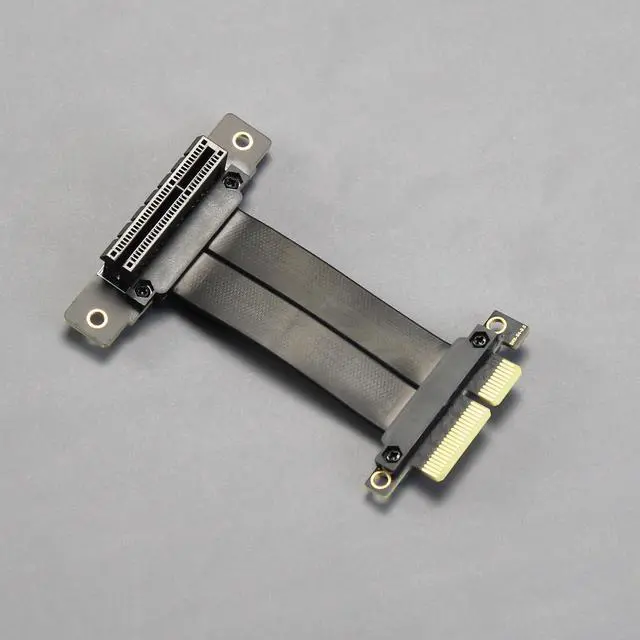 Alt view image 7 of 7 - BUCIER 100mm PCIe 4.0 X4 Riser Cable for M.2, WiFi, Firewire, USB, Sound Cards, etc