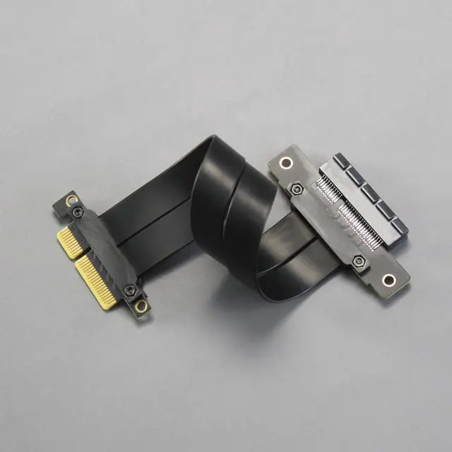 Alt view image 5 of 7 - BUCIER 180mm PCIe 3.0 X4 Riser Cable for M.2, WiFi, Firewire, USB, Sound Cards, etc
