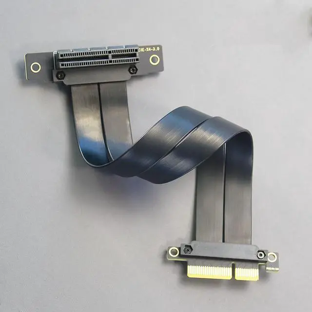 Alt view image 7 of 7 - BUCIER 200mm PCIe 3.0 X4 Riser Cable for M.2, WiFi, Firewire, USB, Sound Cards, etc