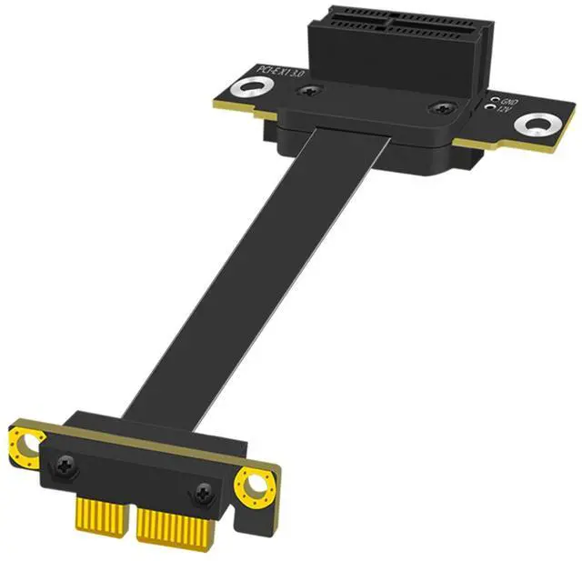Main image of BUCIER 100mm PCIe 3.0 X1 Riser Cable for M.2, WiFi, Firewire, USB, Sound Cards, etc