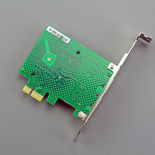Alt view image 7 of 7 - BUCIER LE8202 2-Port PCIe Network Card for Desktop PC, 1000/100/10Mbps Gigabit Ethernet RJ45 LAN Port, PCIE X1 Interface, Regular & Low Profile Bracket