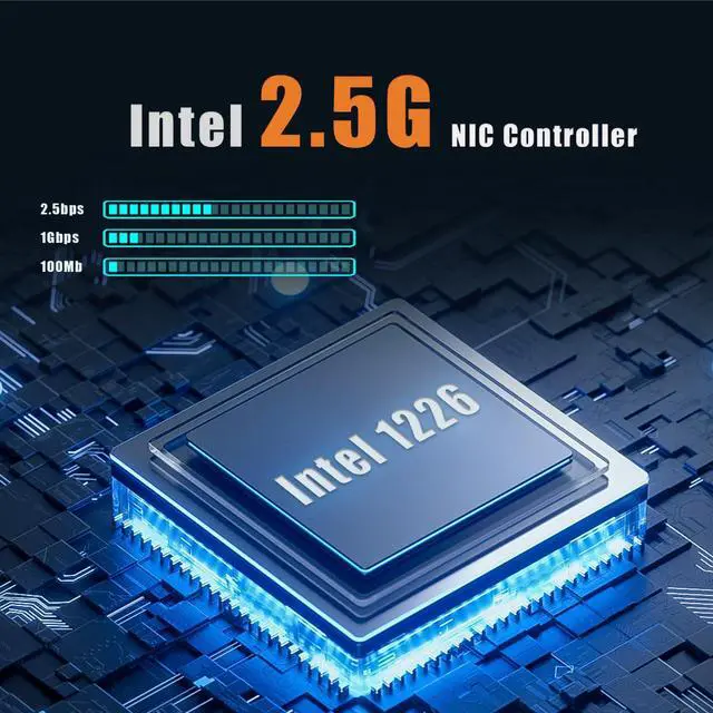 Alt view image 4 of 7 - BUCIER ST7419 4-Port 2.5G RJ45 Ethernet Network Card with Intel 1226 Controller, PCIE 3.0 X4 Interface, Support Windows 11/10/Windows Server/Linux/ESX/VMware ESXi(Not Support Mac OS)
