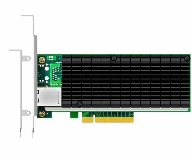 Main image of BUCIER ST7215 1-Port 10Gb RJ45 Ethernet Network Card with Intel X540 Controller, PCIE 2.0 X8 Interface, Support Windows 11/10/Windows Server/Linux/ESX/VMware ESXi(Not Support Mac OS)