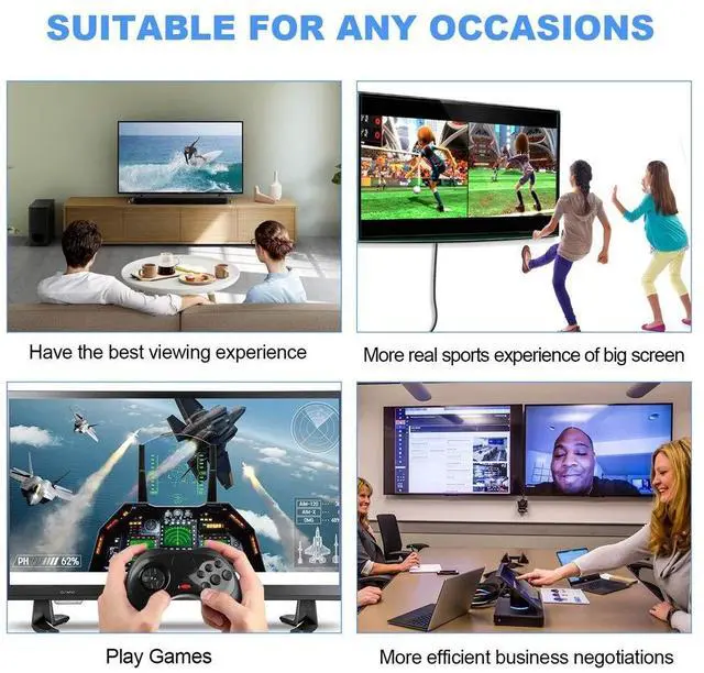 Alt view image 3 of 7 - BUCIER 8K Display Port to DisplayPort Cable 1.4 10ft Ultra HD 4K 144Hz, 8K 60Hz, HBR3(7680x4320 Resolution) High Speed 32.4Gbps, Long Braided DP 1.4 1.2 Cable