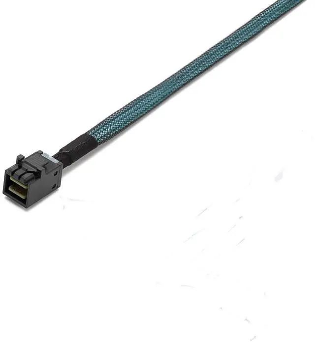 Alt view image 7 of 7 - BUCIER SFF-8643 Internal Mini SAS HD to (4) 29pin SFF-8482 connectors with SAS 15pin Power Port 12GB/S Cable (1M)