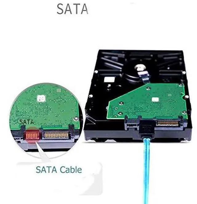 Alt view image 4 of 7 - BUCIER High Speed 6Gbps Sata 6 SATA Cable SAS Cable for Server 6 Pieces (1m)