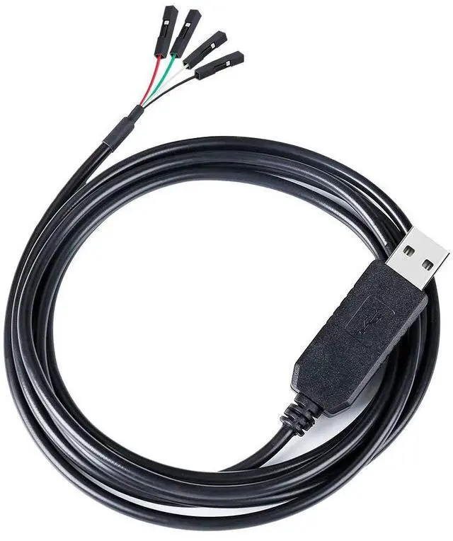 Alt view image 7 of 7 - USB to TTL Serial 3.3V Adapter Cable TX RX Signal 4 Pin 0.1 inch Pitch Female Socket PL2303 Prolific Chip Windows 10 8 7 XP Vista (6ft, Black)