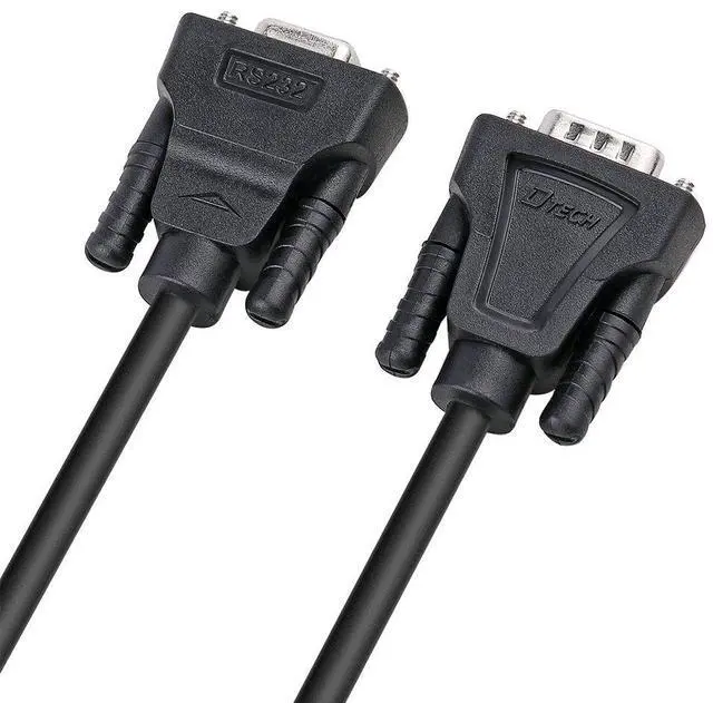 Alt view image 6 of 6 - 15ft COM Port Serial Cable Male to Female RS232 Extension 9 Pin Straight Through Cord