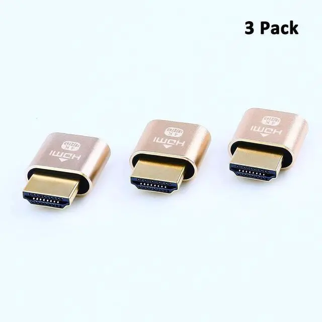 Alt view image 6 of 7 - BUCIER HDMI Dummy Plug 4K Display Emulator Compatible with Windows Mac OSX Linux (fit-Headless, 3 Pack)