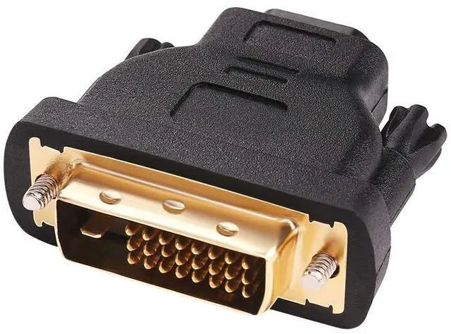 Main image of BUCIER DVI to HDMI Adapter DVI Male to HDMI Female Bi-Directional DVI-D Port Converter 4K 1080P Gold Plated Connector