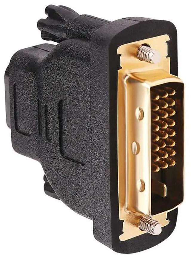 Alt view image 5 of 7 - BUCIER DVI to HDMI Adapter DVI Male to HDMI Female Bi-Directional DVI-D Port Converter 4K 1080P Gold Plated Connector