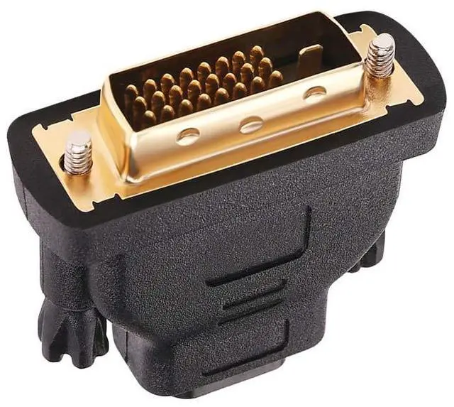 Alt view image 6 of 7 - BUCIER DVI to HDMI Adapter DVI Male to HDMI Female Bi-Directional DVI-D Port Converter 4K 1080P Gold Plated Connector