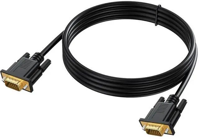 Main image of BUCIER VGA Cable 10 Feet, VGA to Computer Monitor Cord Male to Male (15Pin) 1080P@60hz Full HD for Computer, Laptop, Docking Station, DVD, Monitor, TV, Projector