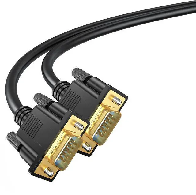 Alt view image 7 of 7 - BUCIER VGA Cable 10 Feet, VGA to Computer Monitor Cord Male to Male (15Pin) 1080P@60hz Full HD for Computer, Laptop, Docking Station, DVD, Monitor, TV, Projector