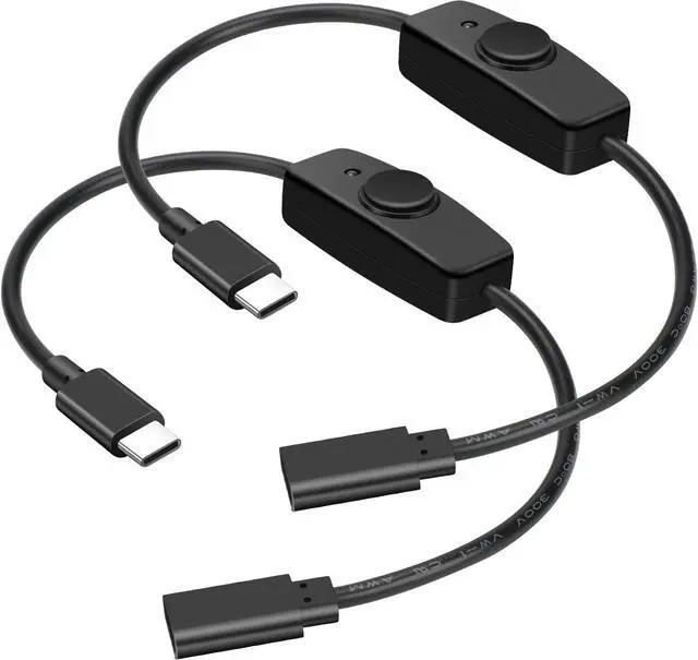 BUCIER USB Type C Switch Extension Cable 2 Pack USB C Female to Male ...
