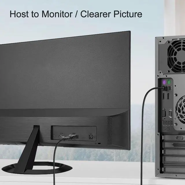 Alt view image 7 of 7 - BUCIER 2 Pack Bi-Directional HDMI to DVI Converter - 1080P DVI-I (24+5) Male to HDMI Female Connector for Monitor, HDTV, TV Box, Projector, Blu-ray