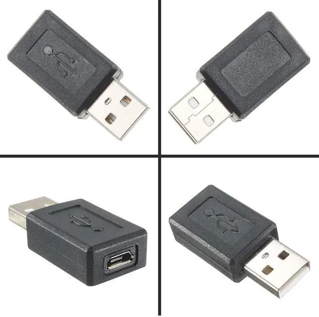 Alt view image 5 of 7 - BUCIER Mini USB Adaptor USB 2.0 A Male to USB Micro Female Converter (3 Pack)