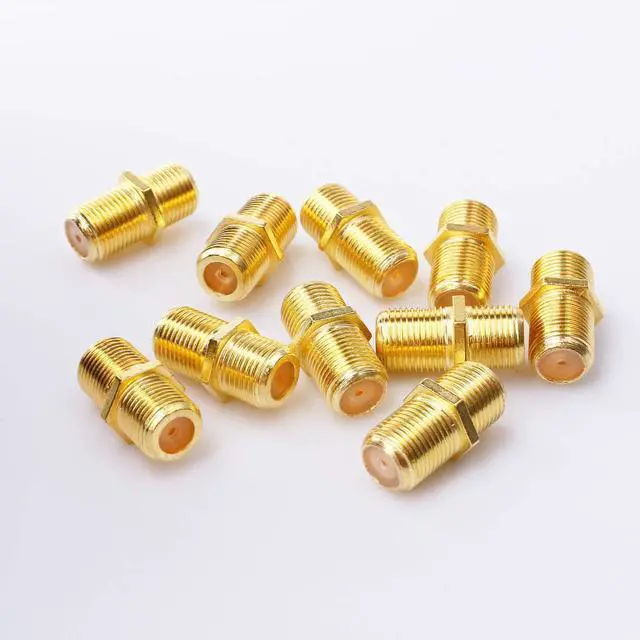 Alt view image 4 of 6 - BUCIER Coaxial Cable Connector F-Type RG6 Cable Extension Adapter (Pack of 20)
