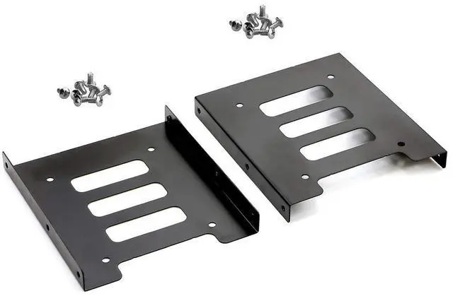 Main image of BUCIER HDD SSD Mounting Bracket 2.5 to 3.5 Adapter Hard Drive Holder (Single Drive, Pack of 2)
