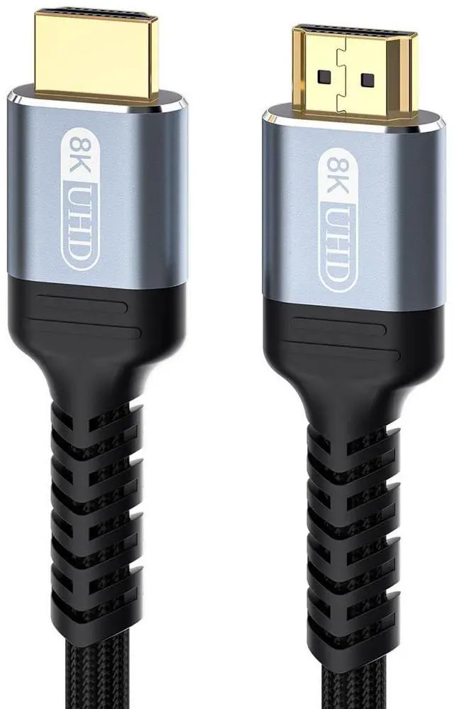 Main image of BUCIER HDMI 2.1 Cable 6ft, Bidirectional 48Gbps HDMI 2.1 Cord, 8K 60Hz 4K 120Hz 2K 240Hz High Resolution TV Computer Screen Cable for Home Office Gaming Consoles Mirror or Extend Model