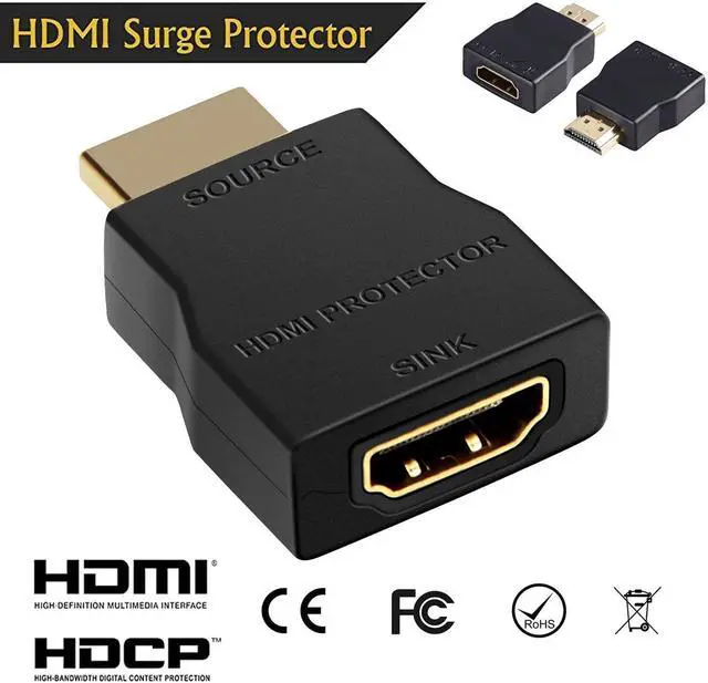 Alt view image 3 of 7 - BUCIER HDMI Surge Protector, Mini Portable HDMI 1.4 Protector for ESD and Surge Protection, Support HDCP 4K 30Hz - 1 Pack