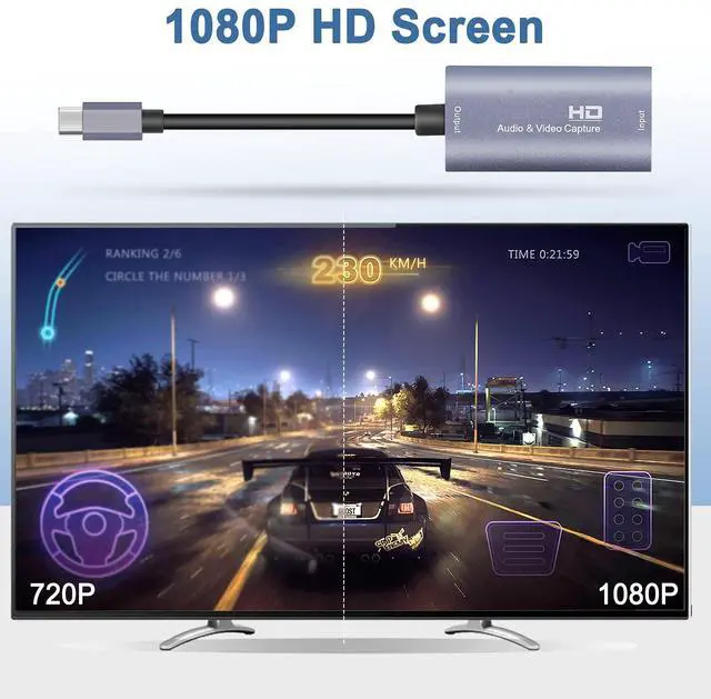 Alt view image 4 of 7 - KEHIPI Video Capture Card, 4K USB3.0 HDMI to USB C Capture Card for Streaming, 1080P 60FPS, Compatible with iPad Mac OS Windows, Quest 3, OBS, PS5/4, Switch2/1, Xbox, Camera (Silver)