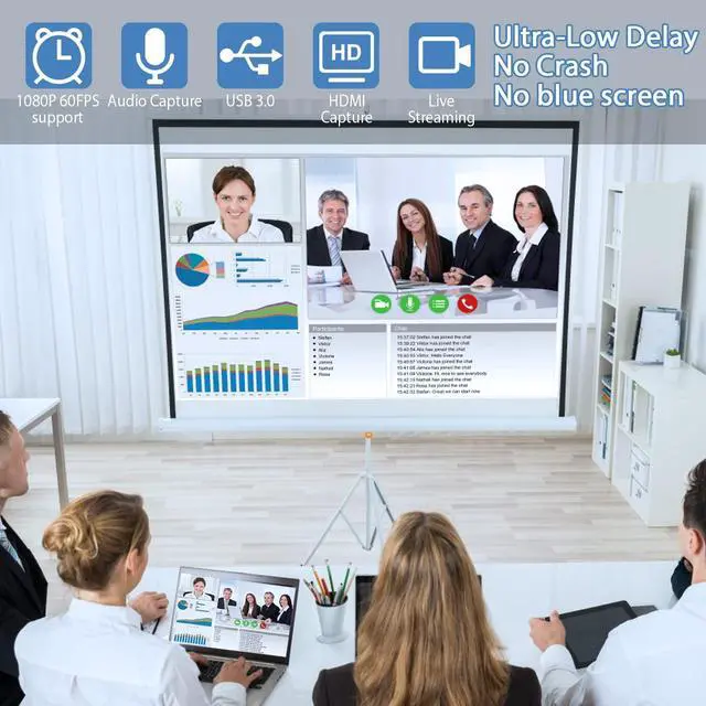 Alt view image 7 of 7 - KEHIPI Video Capture Card, 4K USB3.0 HDMI to USB C Capture Card for Streaming, 1080P 60FPS, Compatible with iPad Mac OS Windows, Quest 3, OBS, PS5/4, Switch2/1, Xbox, Camera (Silver)