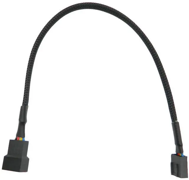 Alt view image 3 of 5 - BUCIER 10PCS 4-Pin PWM Fan Splitter Cable 1 to1 Sleeved Braided Adapter Computer PC Fan Extension Power Supply Cable Converter Cord Wire Compatible with Computer ATX Case 4-Pin/3-Pin Cooling Fan Cable