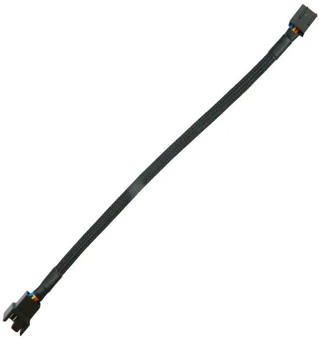 Alt view image 2 of 5 - BUCIER 10PCS 4-Pin PWM Fan Splitter Cable 1 to1 Sleeved Braided Adapter Computer PC Fan Extension Power Supply Cable Converter Cord Wire Compatible with Computer ATX Case 4-Pin/3-Pin Cooling Fan Cable