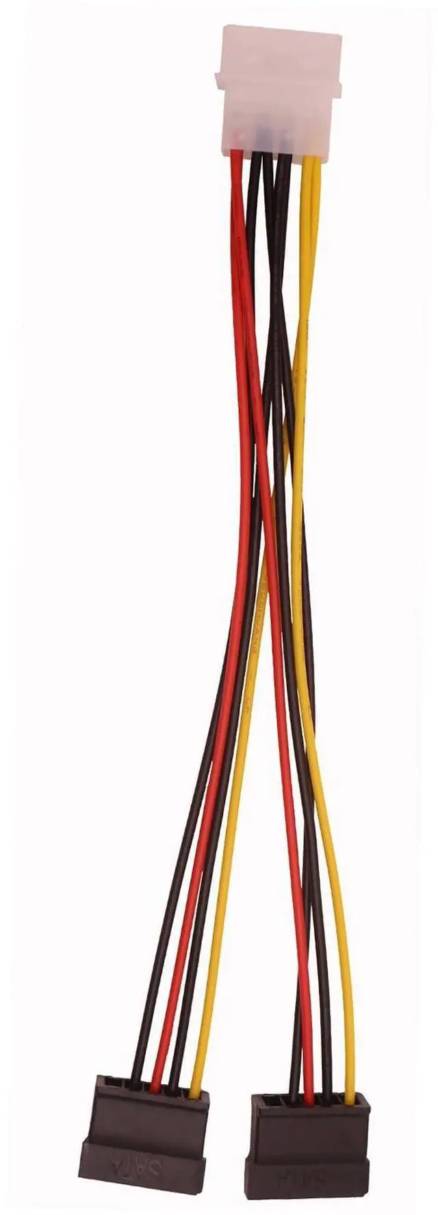 Alt view image 2 of 4 - BUCIER 5Pcs Molex to SATA Power Splitter Y Cable 4Pin Male IDE Molex to Female Dual SATA Power Splitter Adapter Cable Hard Drive Extension Cable Female Cable Adapter